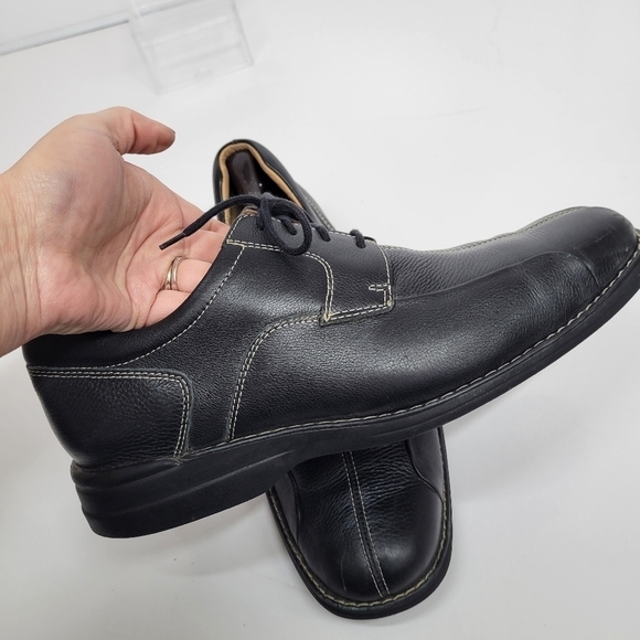Johnston & Murphy Oxfords Shuler Black Bicycle Toe Sz 10‎ 1/2M - Picture 7 of 17